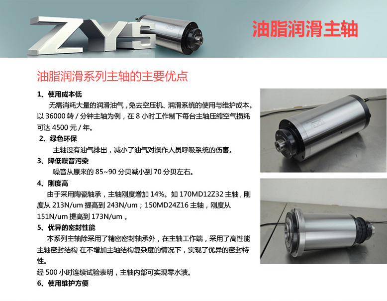 機(jī)床高速磨用電主軸120MD60Y6(2GDZ60)